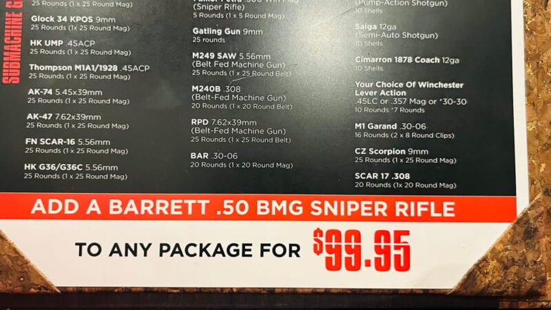 Machine Gun Shooting! - Capture the Memories with Optional Photography