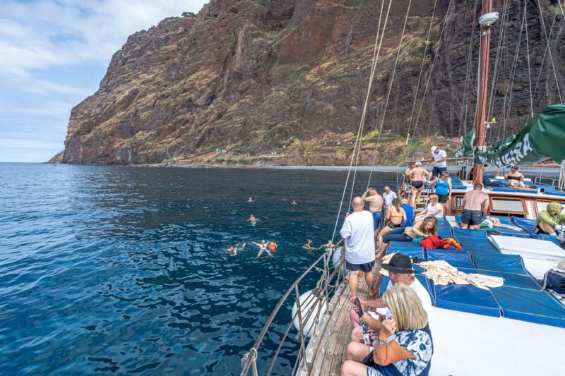 Madeira : 5 hour West Coast wooden Boat excursion - Exploring Cabo Girão Cliff from the Water