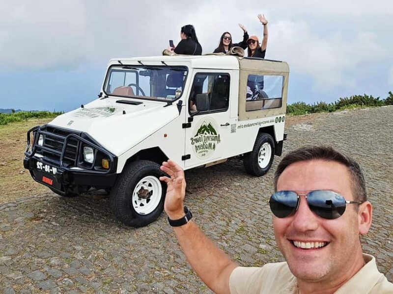 Madeira West Jeep Tour  Fanal, Seixal, Natural Pools & Small Groups - Visiting the Black Sand Beach at Seixal