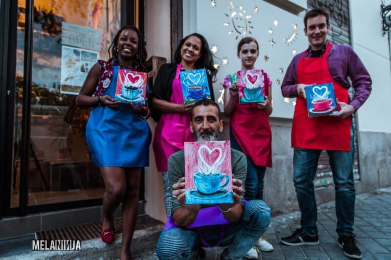 Madrid: Sip&Paint Workshop - Flexible Booking and Accessibility