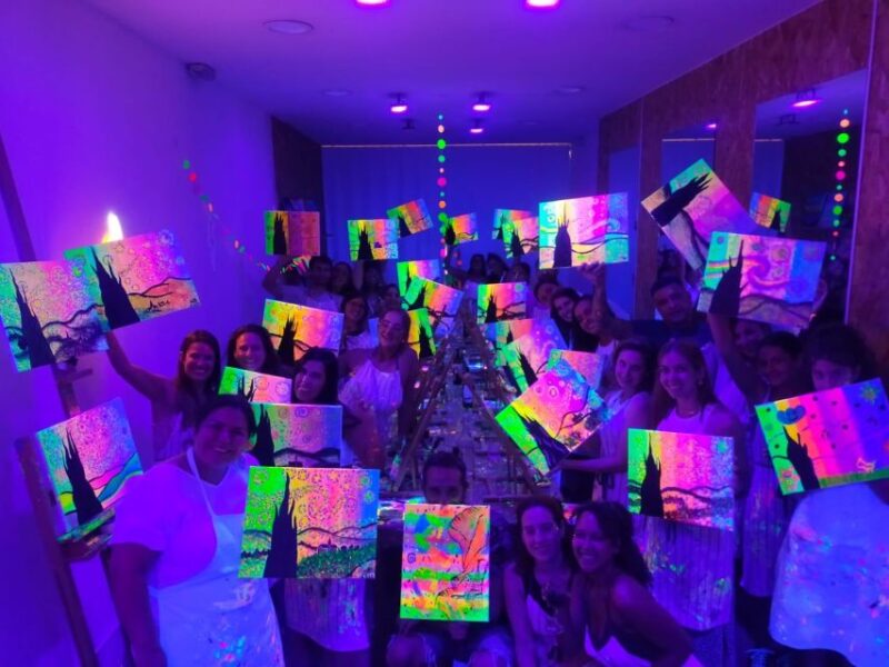 Madrid: Wine Gogh Glow Academy Paint and Sip Classes - The Artistic Experience Led by Professional Instructors