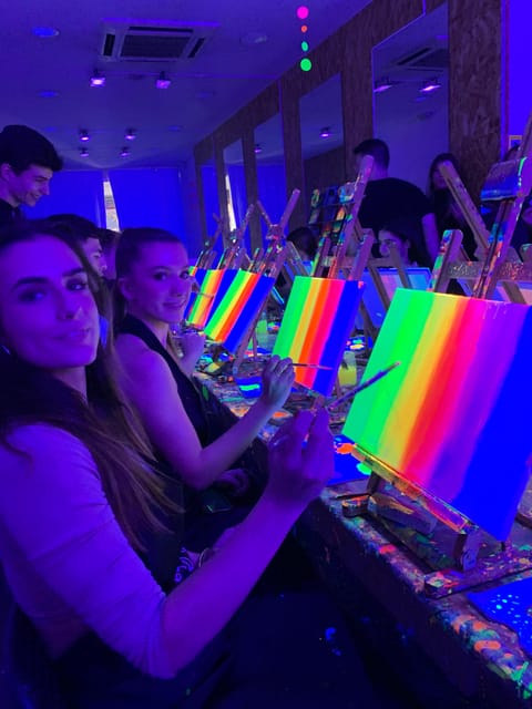 Madrid: Wine Gogh Glow Academy Paint and Sip Classes - What You Get: Materials, Inspiration, and Support