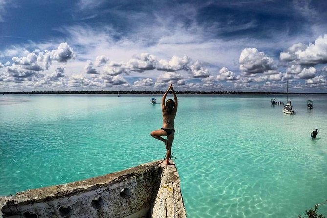 Magical BACALAR TOUR with Pontoon Boat ride. (Transportation + Breakfast + Food) - Unlocking Bacalar’s Natural Pools and Lagoons