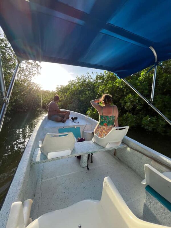 Magical Sunset at Sian Ka'an Biosphere, 3 hours boat tour - Key Points