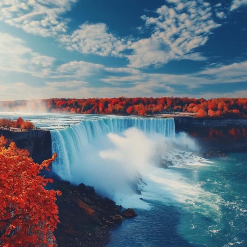 Maid of the Mist Boat & Cave of the Winds with hotel pickup - Viewing the Whirlpool Rapids from Above