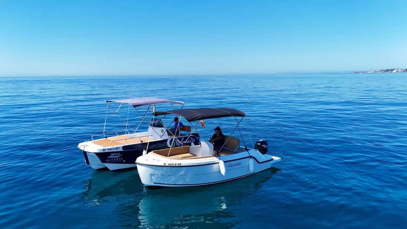 Malaga: 6-Seater Speedboat License-free Boat Rental - Key Points