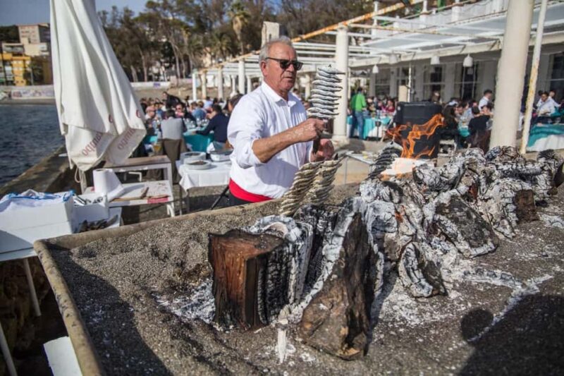 Malaga: Sardines On Skewers Show Cooking on the Beach - Visiting Malaga’s Fishermen’s Quarter and Craft Shipyards