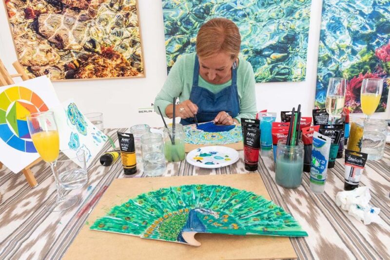 Mallorca/Porto Cristo: Design your own Spanish hand fan - The Artistic Approach to Painting Fans