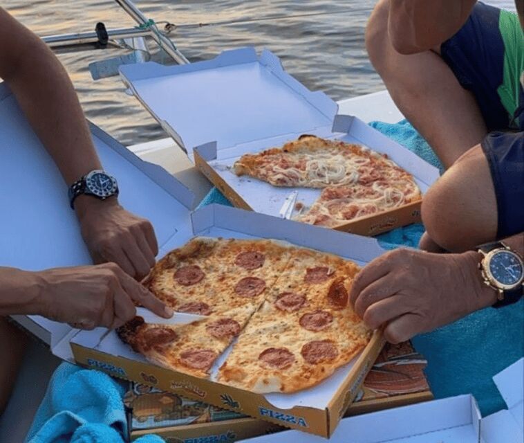 Mallorca: Sunset Pizza Boat Tour Andratx - Dragonera + Snorkel - The Crew and Guide Experience