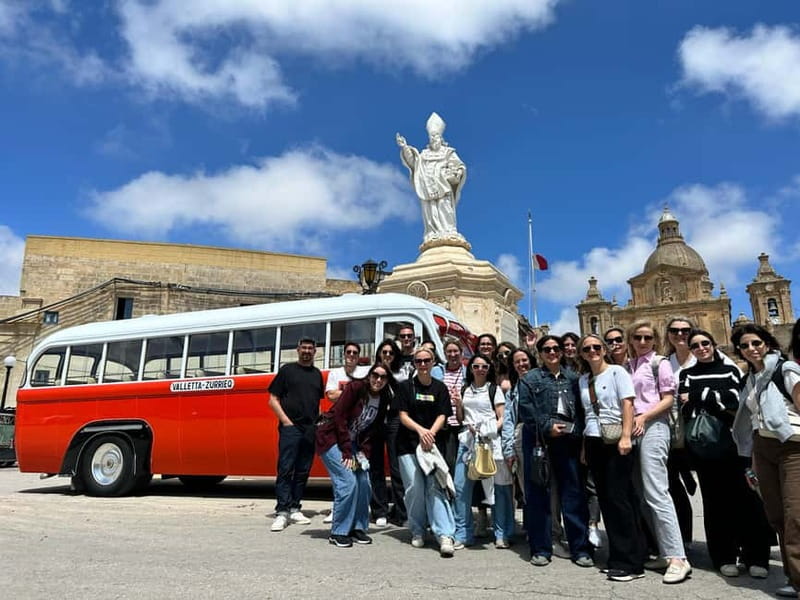 Malta: 5 hr Vintage Bus Tour - Mdina & Blue Grotto inc. food - Vintage Maltese Bus: A Charming Way to Discover Highlights