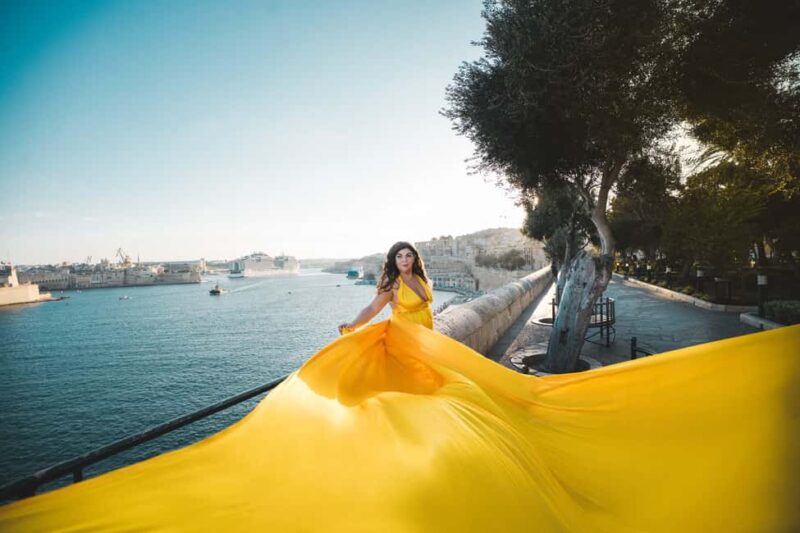 Malta: Flying Dress Photoshoot & Video Experience - Key Points