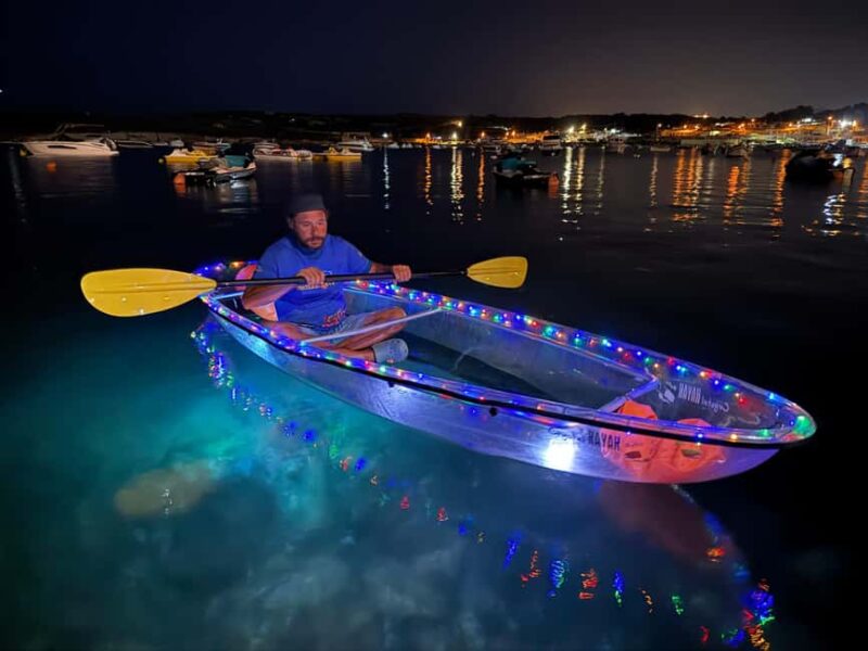 Malta: Illuminated Night Kayak Tour - Glow In The Dark - What the LED-Lit Transparent Kayaks Offer