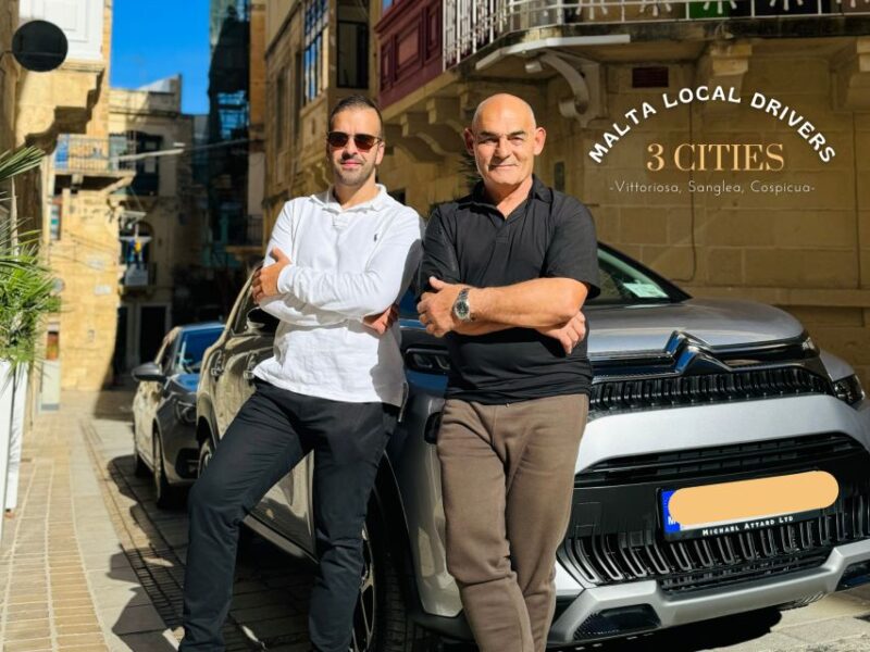 Malta Private Car Tour - Fully Customizable Highlight 5-8hrs - Explore the Historic Three Cities of Birgu, Cospicua, and Senglea