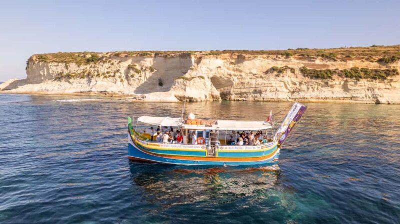 Malta: Sunset Boat Tour to St. Peters Pool and South Coast - The Experience Aboard a Traditional Maltese Luzzu