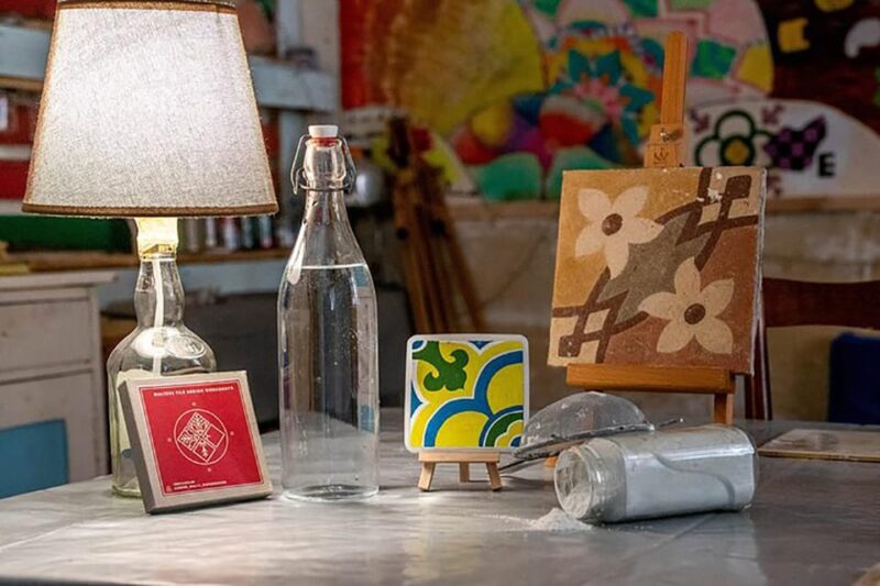 Maltese Tile - Souvenir painting workshop with local - Unique Setting in a Traditional Maltese Townhouse