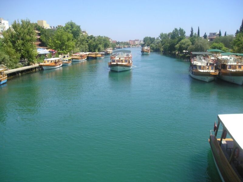 Manavgat Cruise & Grand Bazaar w/Lunch and Unlimited Drinks - Enjoying a Barbecue Lunch on a Traditional Wooden Boat