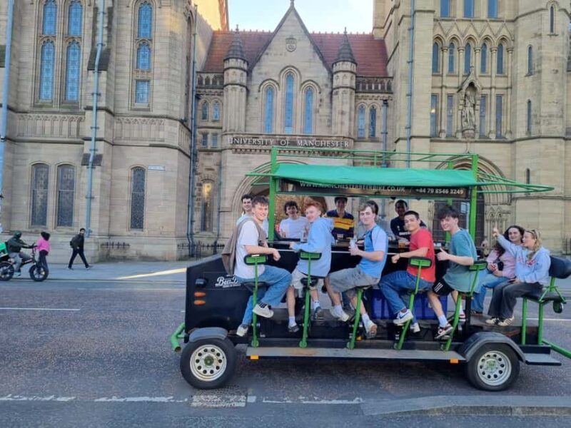 Manchester: Beer Bike Tour with Drinks and Music - Key Points
