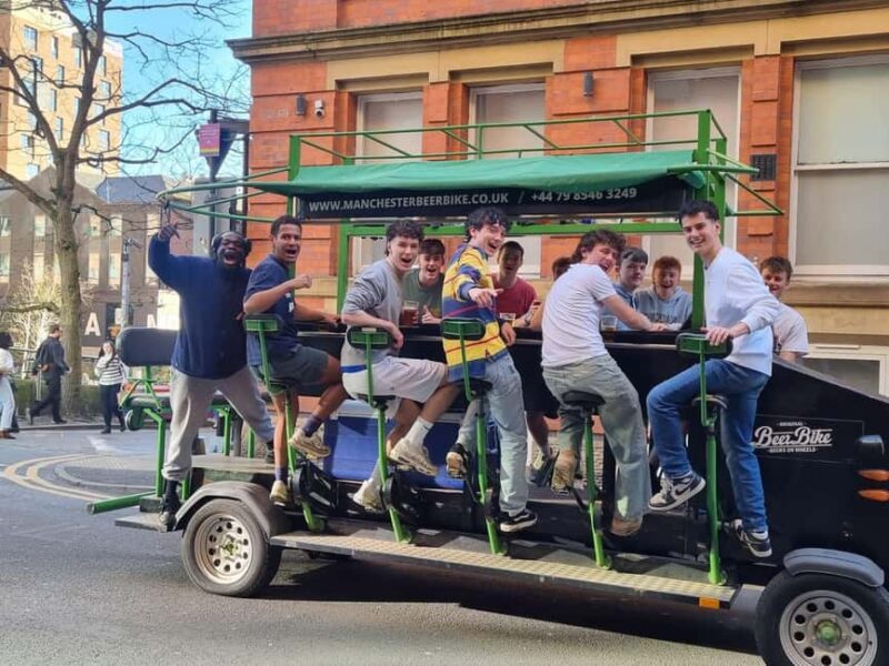 Manchester: Beer Bike Tour with Drinks and Music - Manchester Beer Bike: A Unique Way to Explore the City