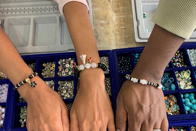 Manufacturing of Customizable Bracelets in Paris - The Materials: Semi-Precious Stones and Accessories Galore