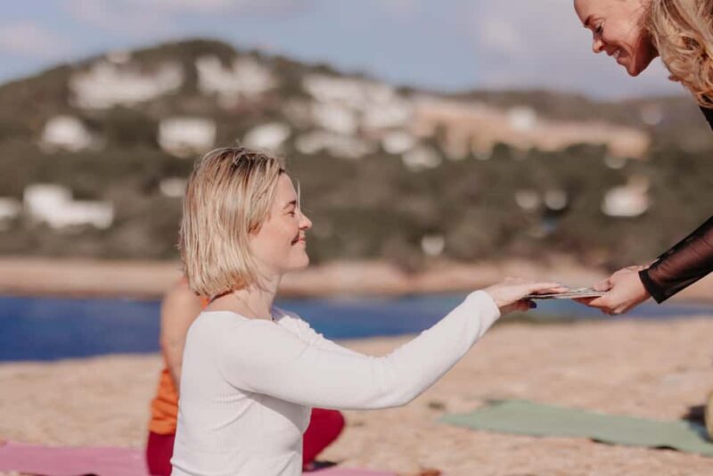 Marbella: Beachfront Yoga and Cava Experience - The Experience of a Guided Meditation and Angel Card Readings