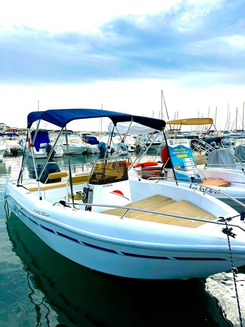 Marbella: Boat Rental drive yourself with Dolphin Sighting - The Music and Atmosphere Onboard