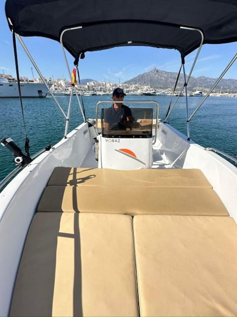 Marbella: Boat Rental drive yourself with Dolphin Sighting - Marbella Self-Drive Boat Rental: A Relaxed, Flexible Sea Adventure