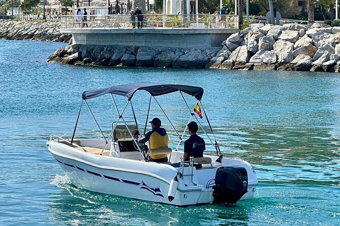 Marbella Self Drive Boat Rental with Dolphin Sighting - Included Amenities for a Comfortable Experience