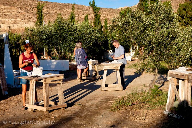 Marble Carving or Mosaic Basic Techniques -3 hour lesson - - Unique Artistic Experience in a Family-Run Garden Setting