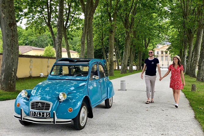 Margaux & the Medoc private wine tour in a classic Citroën car - Invite yourself to a charming wine journey in Bordeaux’s Médoc region