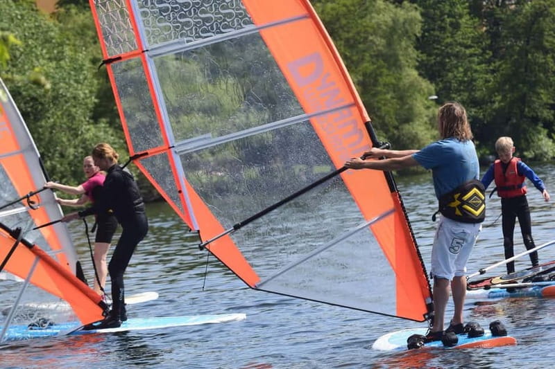 Mariehamn, Åland: Beginner Class Dynamic Windsurfing - The gear: Patented adjustable windsurfing equipment