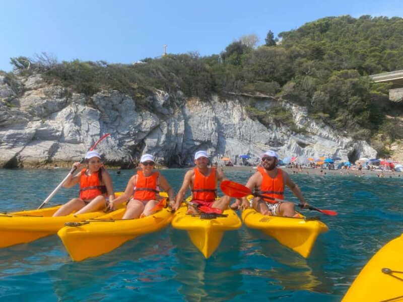 Marine Park of Bergeggi Island: Guided Kayak tour at sunset - Small Group Experience and Multilingual Guides