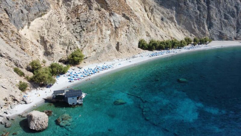 Marmara Beach  Sweet Water  Loutro with/without Transfer - Marmara Beach: Cave Exploration and Gorge Walks