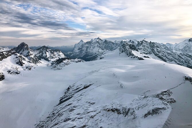 Matterhorn helicopter tour - longest scenic flight from Bern over the Swiss Alps - Lakes and Alpine Waterways Seen from the Air