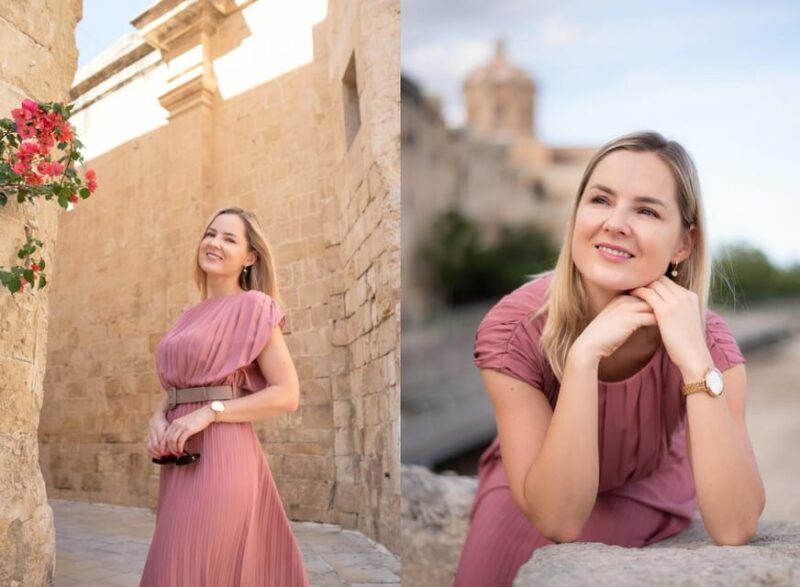 Mdina Professional Photoshoot 45 min over 70 digital Photos - Practical Details on Delivery and Group Size