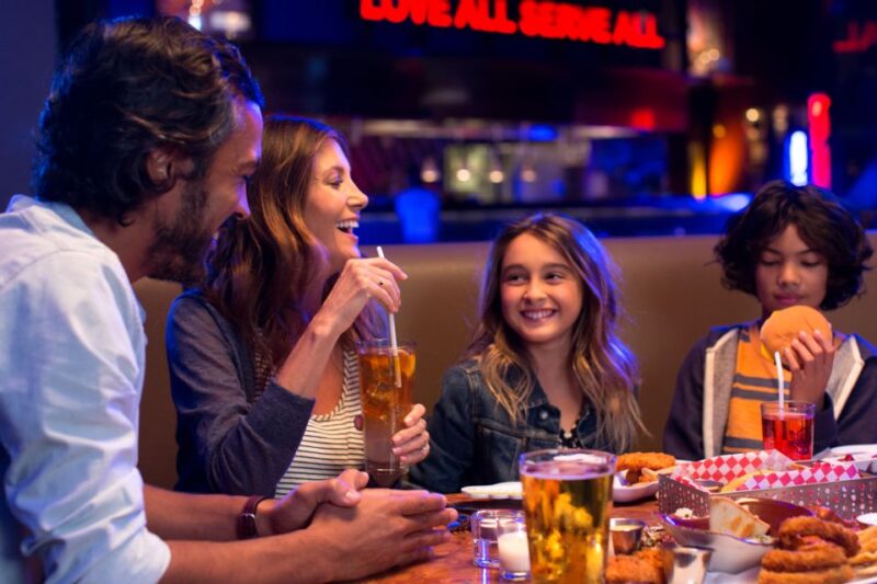 Meal at Hard Rock Cafe New York Times Square - Interactive Memorabilia Collection and Musical Atmosphere