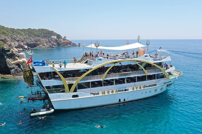 Mega Star Yacht Tour with Lunch, Foam Party & Transfer From Belek - Experience the Ultimate Day on the Turquoise Coast with the Mega Star Yacht Tour