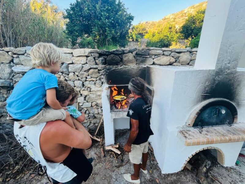 Melanes: Naxos Perivoli Farm & Cooking Class with Wood Fire - Practical Details: Meeting Point and What to Wear