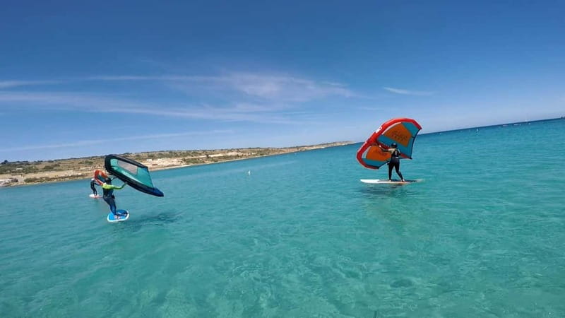 Mellieha Bay: Wing Foiling Lesson - Transitioning to Water: Basic Skills for Beginners