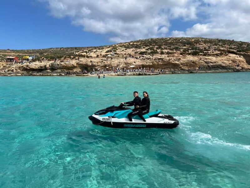 Mellieha: Comino & Blue Lagoon Jet Ski Safari Tour - Stops for Swimming and Snorkeling