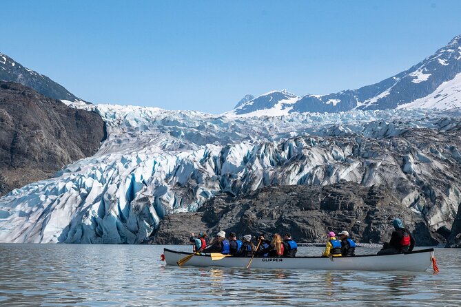 Mendenhall Glacier Canoe Paddle and Hike Juneau - Approaching the Glacial Edge on the Hike