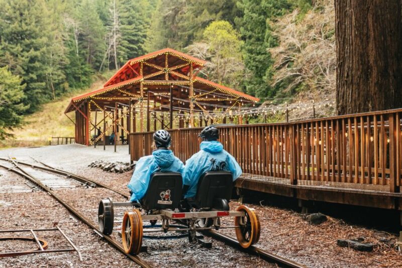 Mendocino County: Pudding Creek Railbikes - Stop at Glen Blair Junction for a Forest Walk