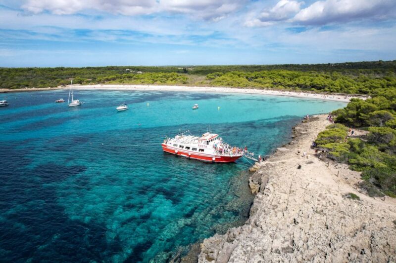 Menorca: Full-Day Boat Tour with Paella Lunch - Seaview of Cala Macarella and Macarelleta from the Water