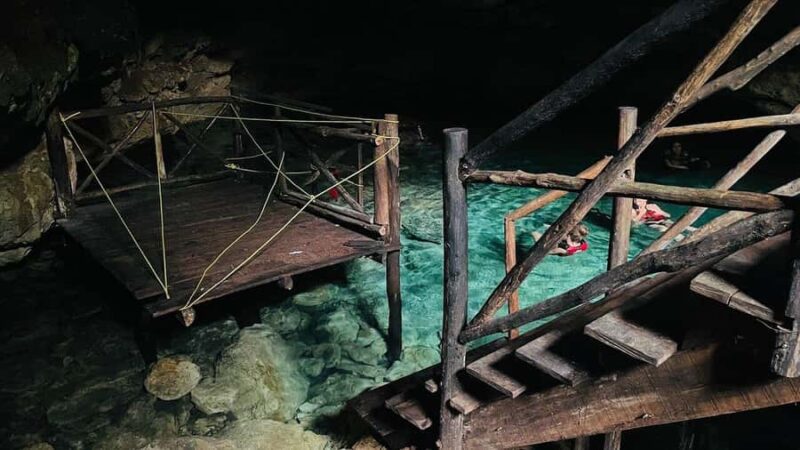 Merida: Uxmal, Choco-Story Museum, Cenote  all included - Cooling Off in Cenote Peba