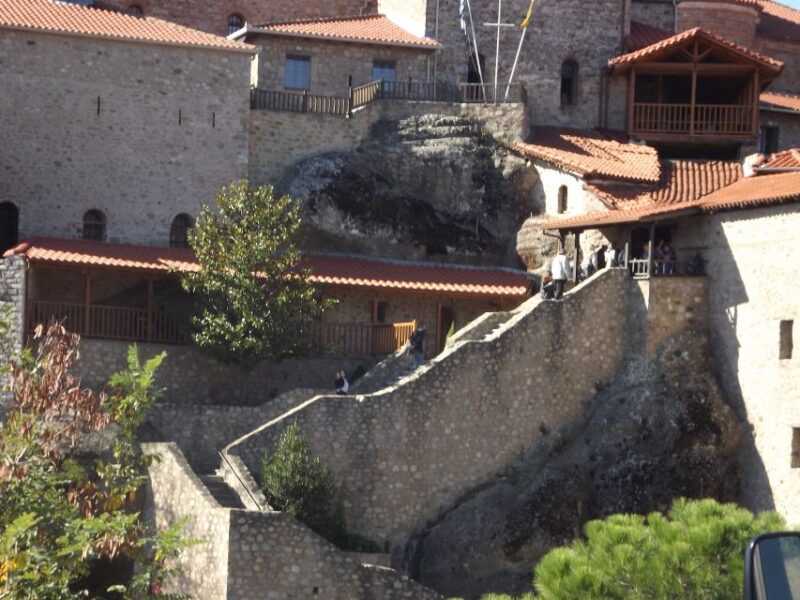 Meteora 2-Day Tour by Train from Thessaloniki - Excited to explore Meteora over two days? This train-based tour from Thessaloniki offers a practical way to see the iconic geological formations and historic monasteries. Starting early at Thessaloniki’s Central Railway Station, the journey takes you through the foothills of Mt Olympus, past the legendary Palaiofarsalos—the homeland of the ancient Mirmidones warriors—and finally to Kalambaka. The tour culminates with a guided exploration of the breathtaking Meteora rocks at sunset, followed by an overnight stay in Kalambaka. The second day features an optional midday or hiking tour, giving you time to enjoy the biodiverse Greek countryside.