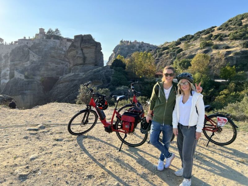Meteora: E-Bike Epic Sunset Tour With Local Guide & Drink - The Iconic Great Meteor Monastery