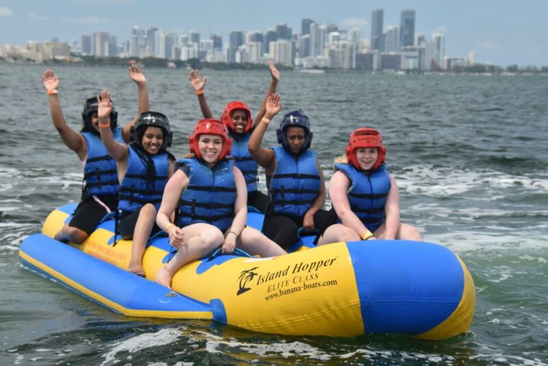 Miami: Banana Boat Ride - Optional Extras: Photos and Waterproof Cases