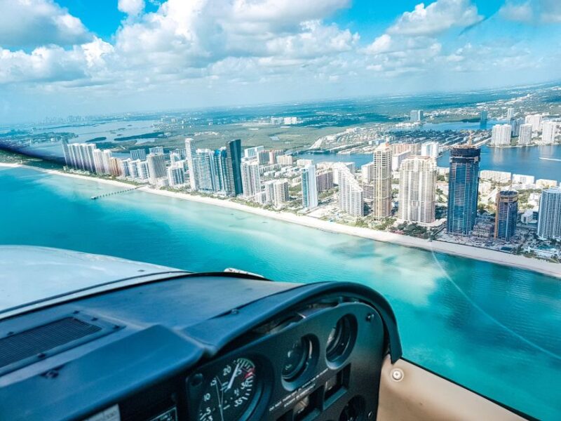 Miami Beach: South Beach Private Airplane Tour with Drinks - The Route: Iconic Miami Landmarks from the Sky