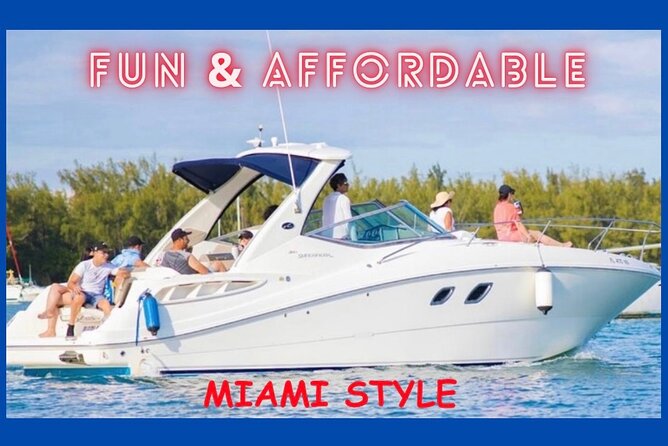 Miami Celebration! (Bathroom/AC/Kitchen) - Discover the Charm of a Private Miami Yacht Tour for Up to 12 People