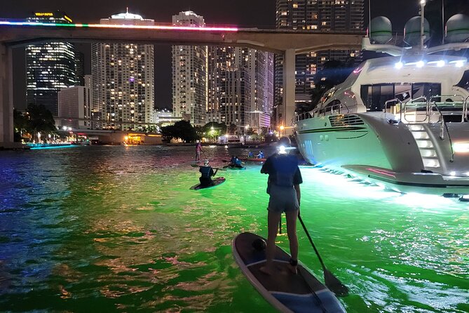 Miami City Lights Night SUP or Kayak - From Downtown Miami to the Bright Night Sky