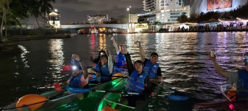 Miami: Guided LED-Lit Kayak Night Tour - Taking Photos and Enjoying the City Lights